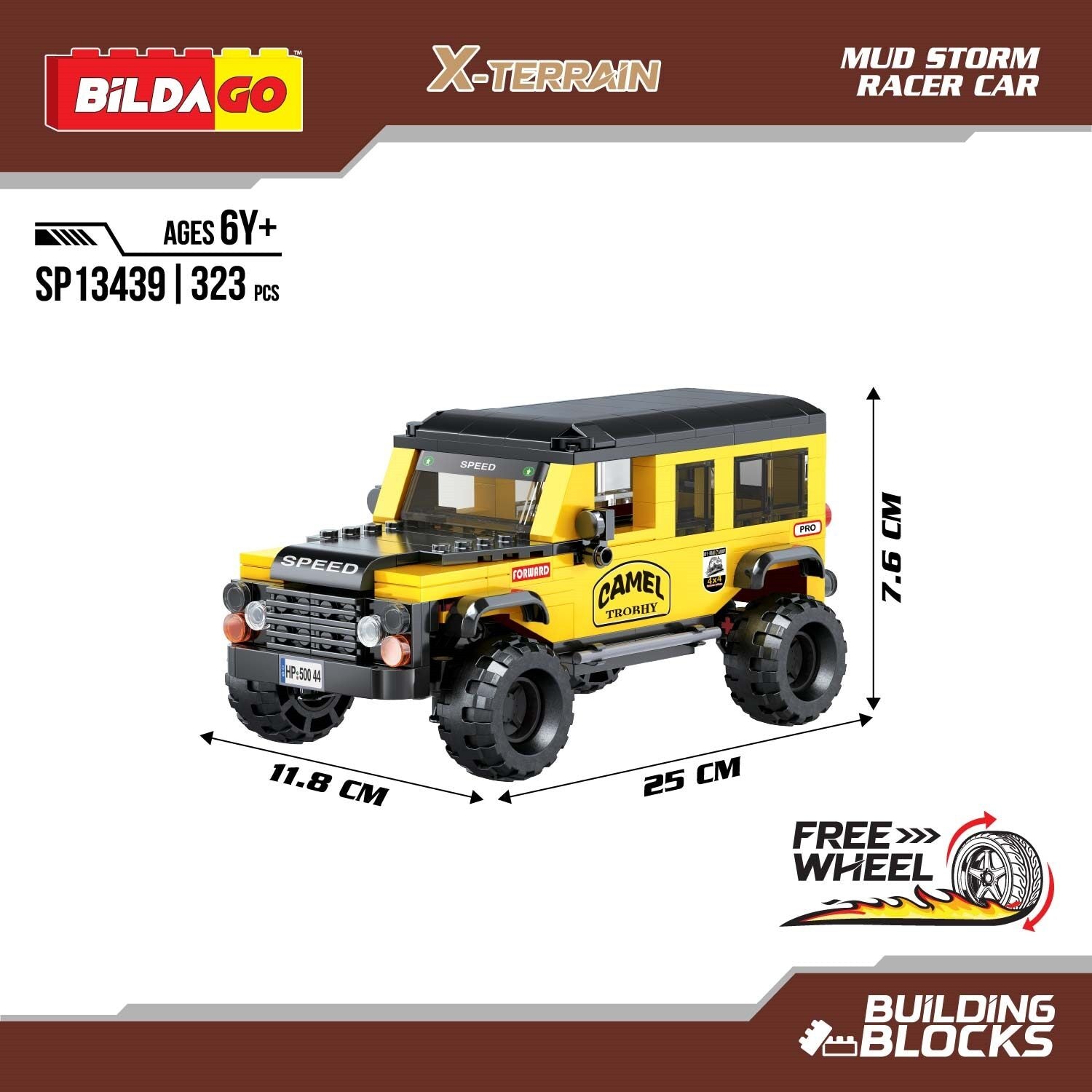 Snapback Racers - Mud Storm (SP13439) - Pull back Racer Car (321 PCS)