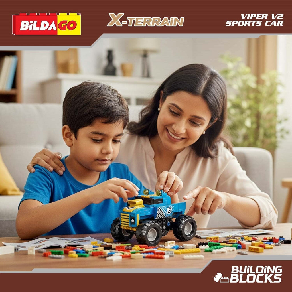X-Terrain - VIPER V2 SPORTS CAR (SP13423) - 3-in-1 Model (126 PCS)