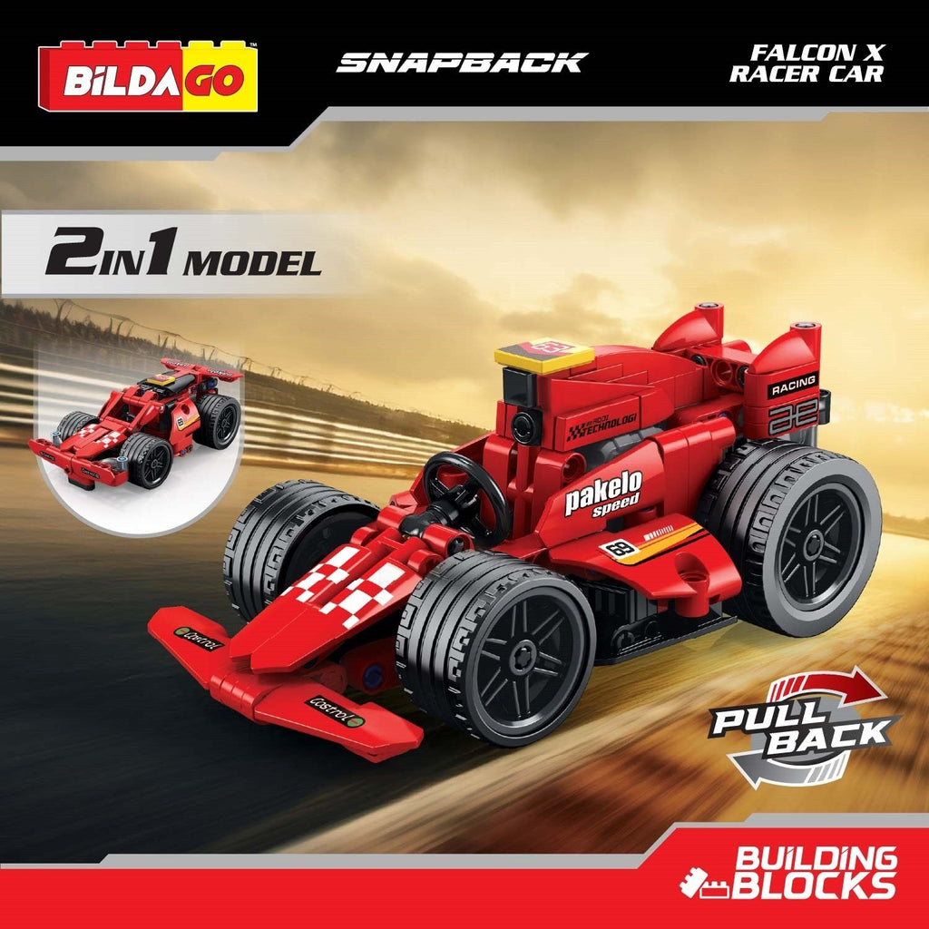 Snapback Racers - Falcon X - Pull back Racer Car (198 PCS)