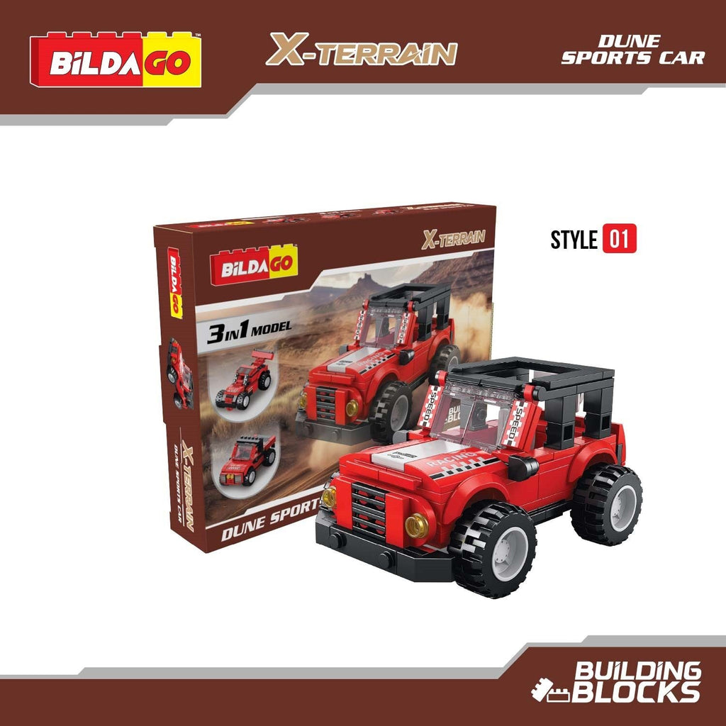 X-Terrain Dune Sports Car (SP13422), 3-in-1 Model (138 PCS)