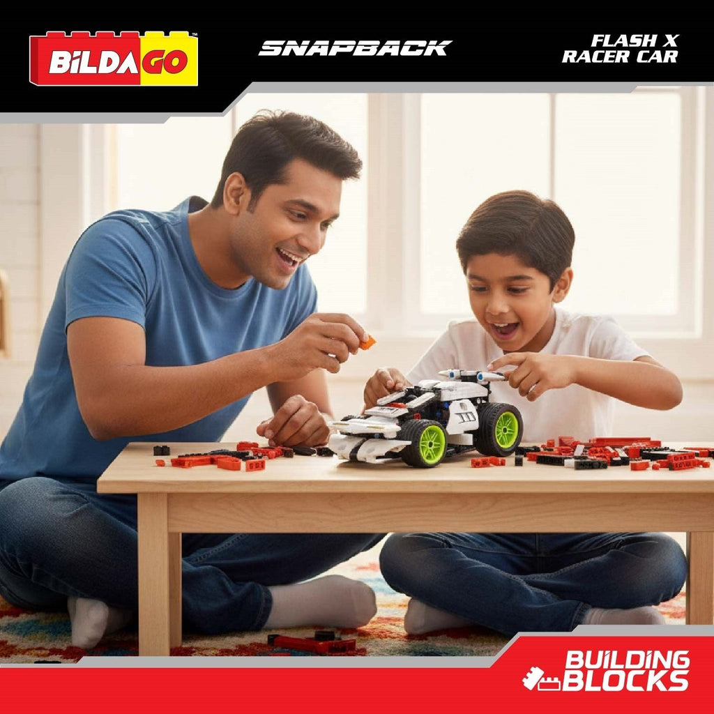 Snapback Racers - Flash X - Pull back Racer Car (198 PCS)