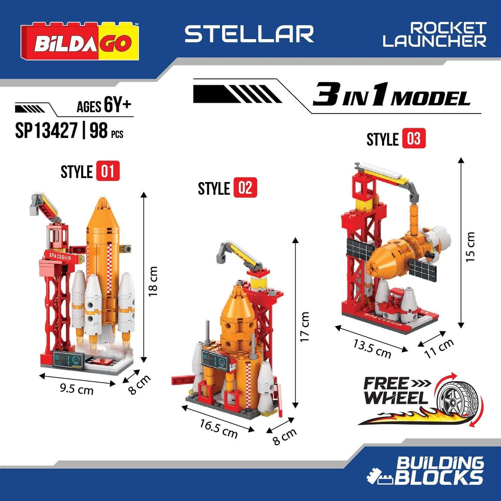 Stellar - Rocket Launcher (SP13427)- 3-in-1 Model (98 PCS)