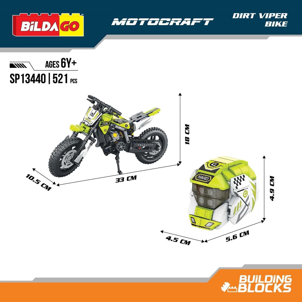 Motocraft - Dirt Viper - Pull back Bike (521 PCS)