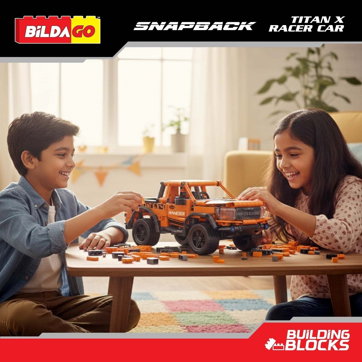 Snapback Racers - Titan X - Pull back Racer Car (474 PCS)