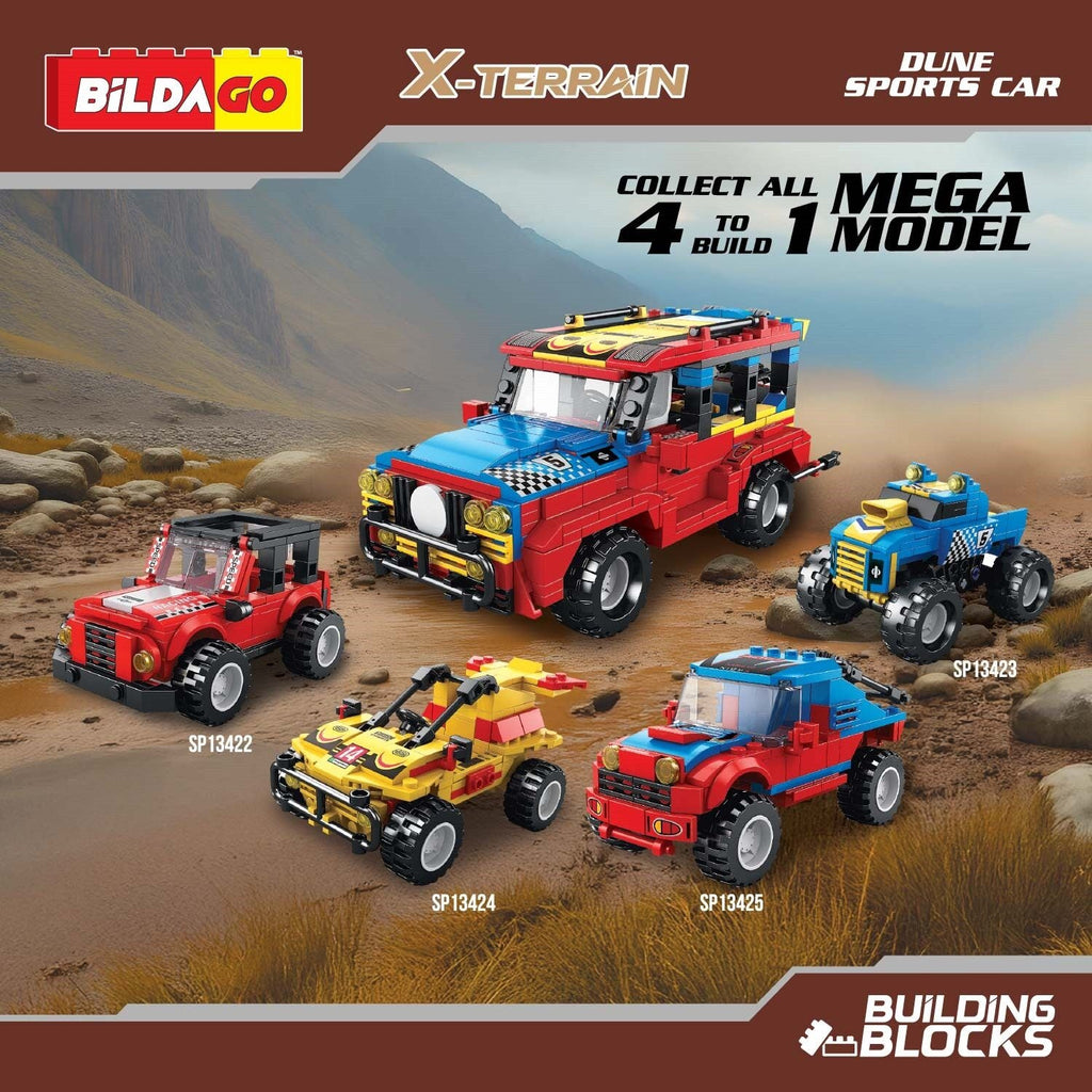X-Terrain Dune Sports Car (SP13422), 3-in-1 Model (138 PCS)