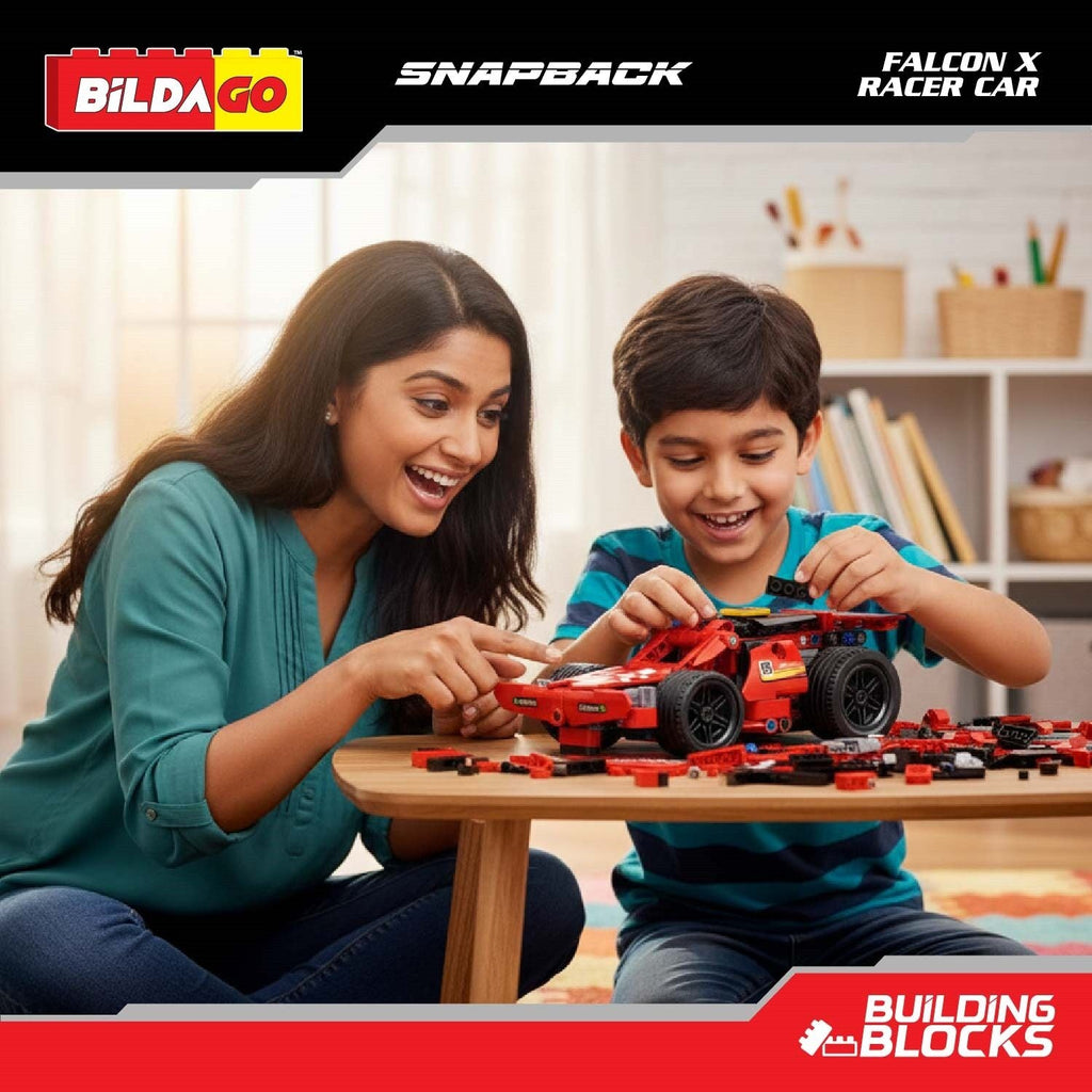 Snapback Racers - Falcon X - Pull back Racer Car (198 PCS)