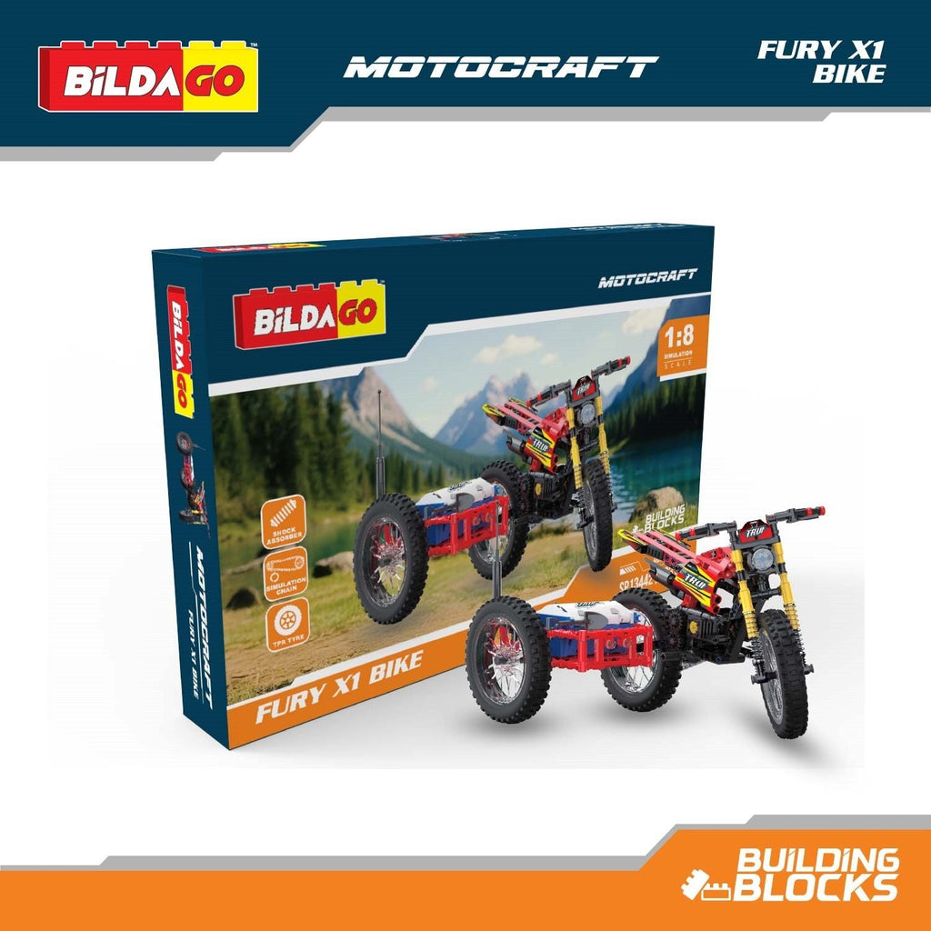 Motocraft - Fury X1 - Pull Back Bike (483 PCS)