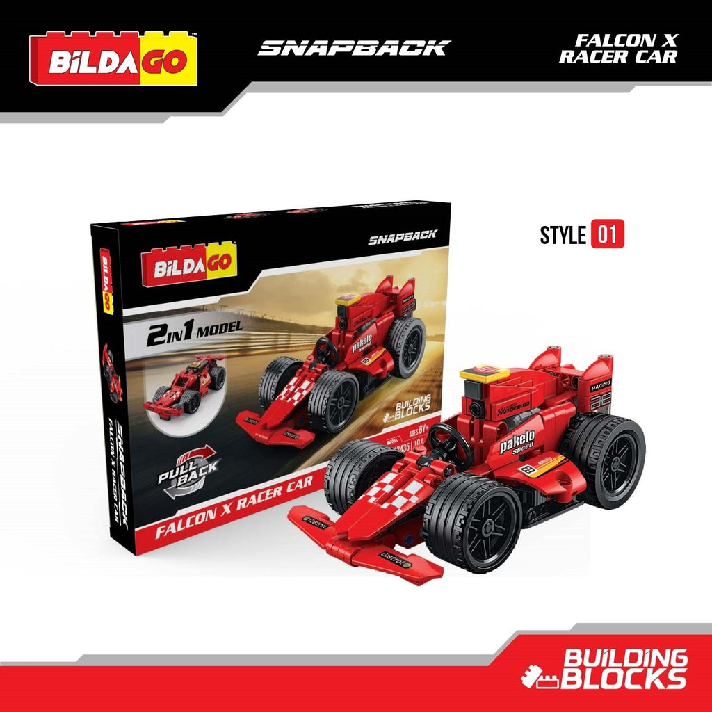 Snapback Racers - Falcon X - Pull back Racer Car (198 PCS)