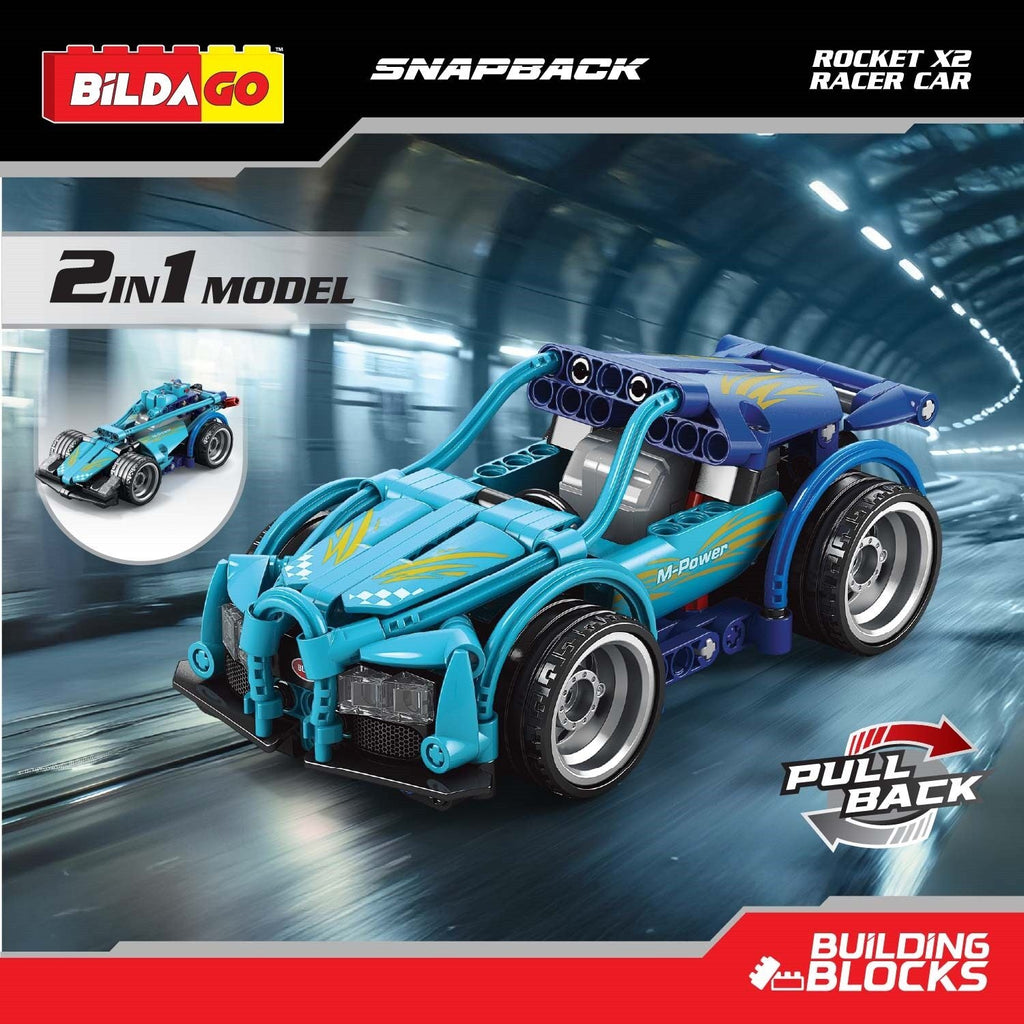 Snapback Racers - Rocket X2 - Pull back Racer Car