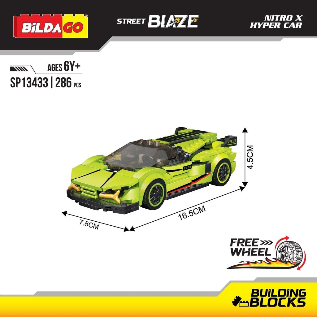 Street Blaze - Nitro X Hyper Car(SP13433) (286 PCS)