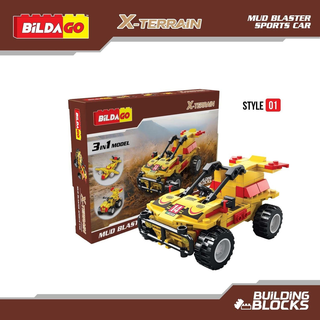 X-Terrain - Mud Blaster Sports Car (SP13424) - 3-in-1 Model (144 PCS)