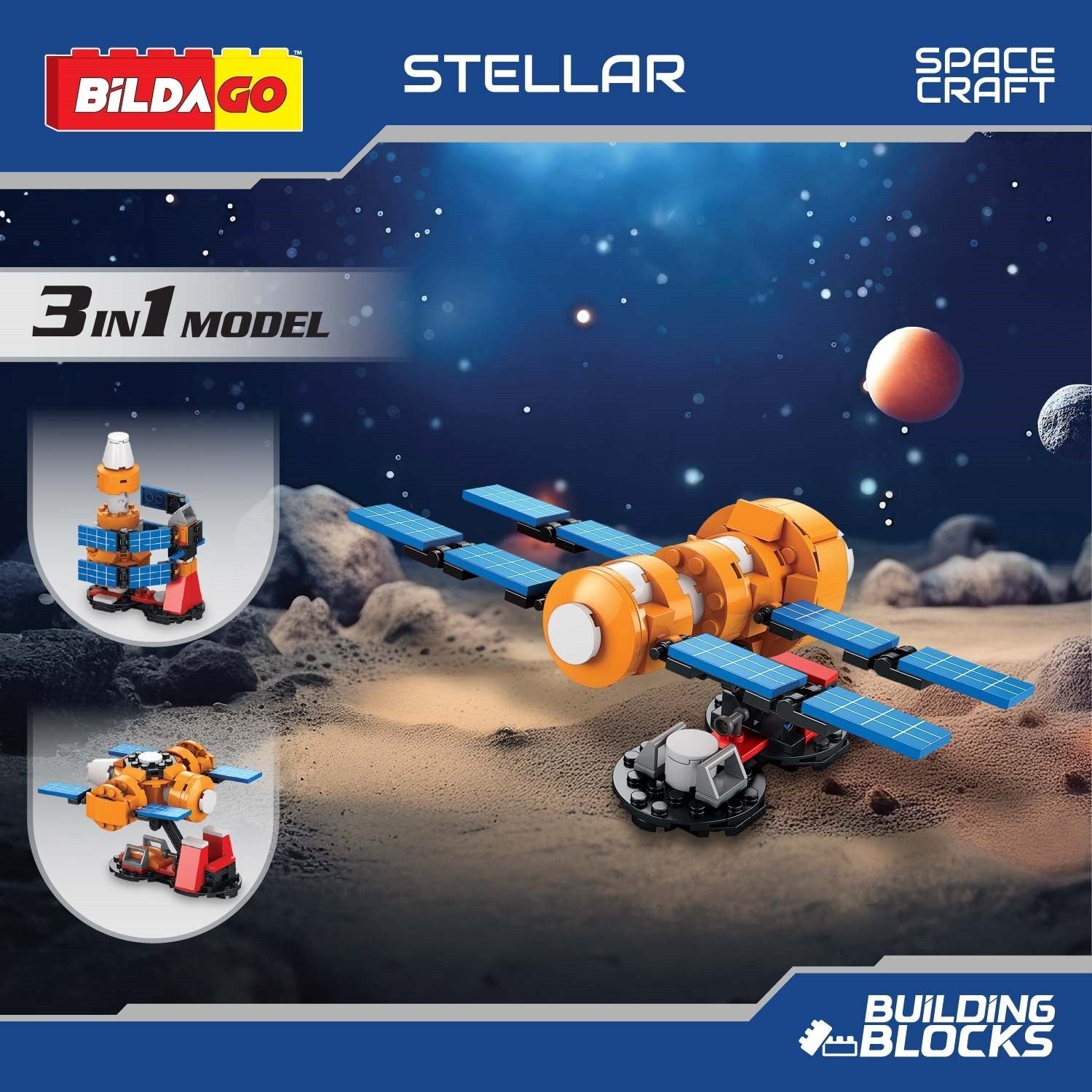 Stellar - Space Craft - 3-in-1 Model (120 PCS) – Bildago