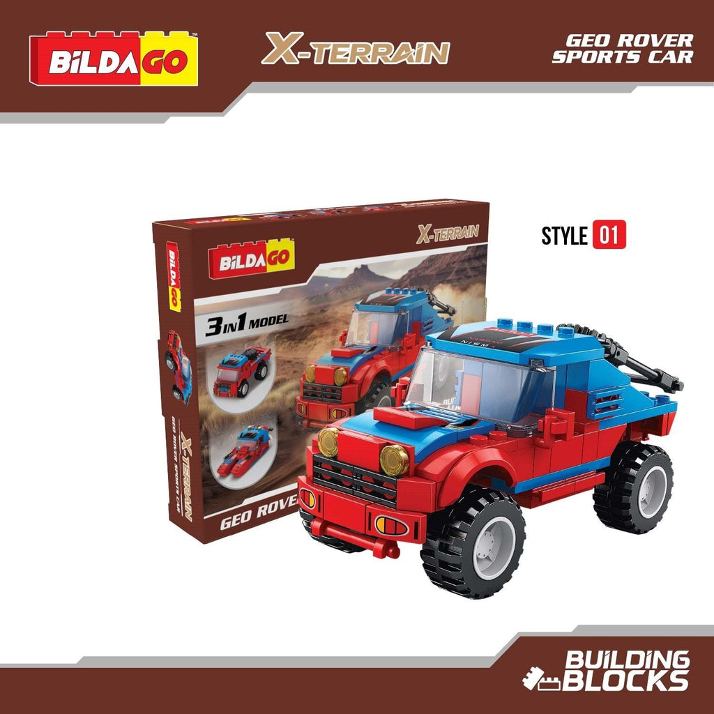X-Terrain - Geo Rover Sports Car (SP13425) - 3-in-1 Model (136 PCS)