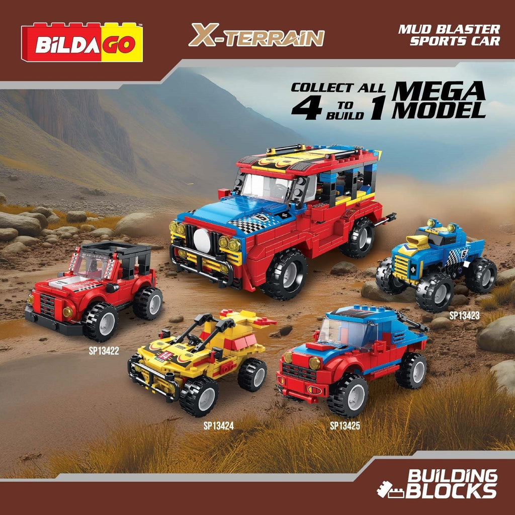 X-Terrain - Mud Blaster Sports Car (SP13424) - 3-in-1 Model (144 PCS)