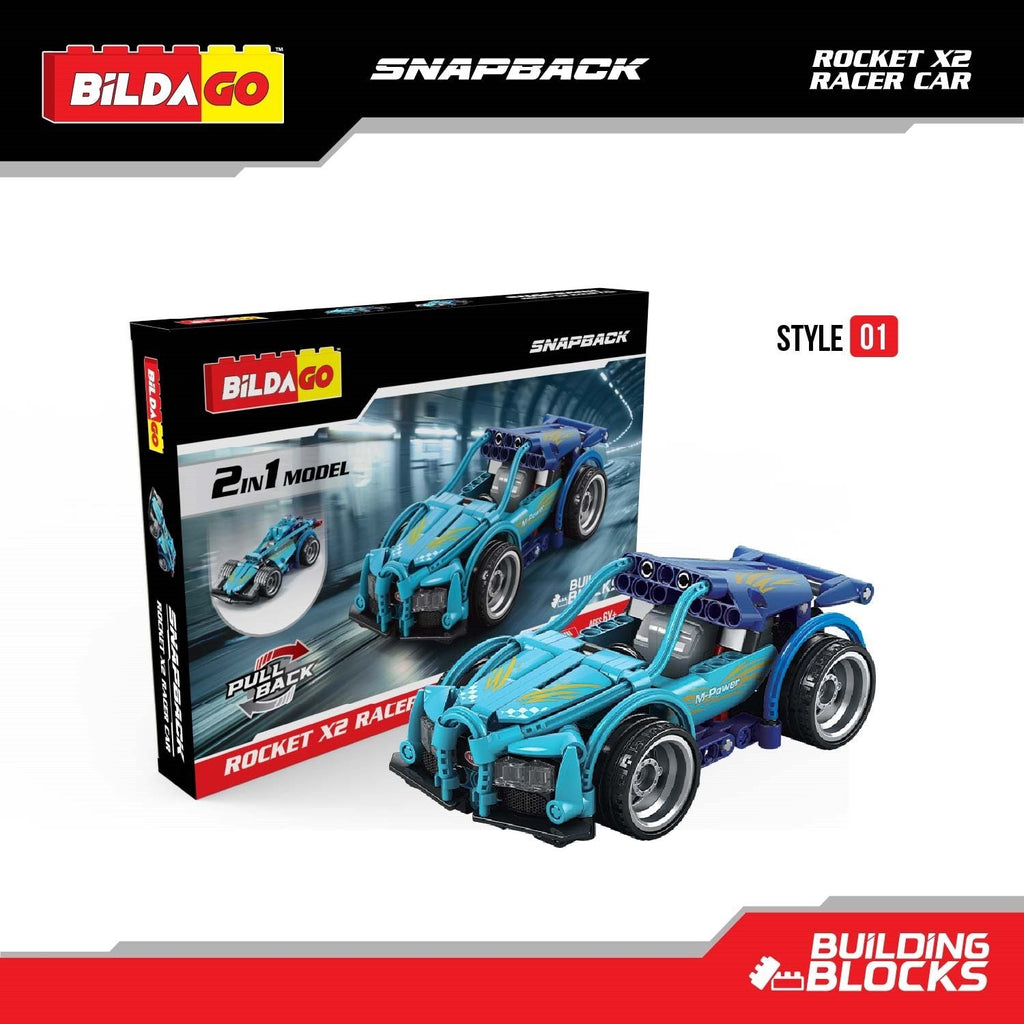 Snapback Racers - Rocket X2 - Pull back Racer Car