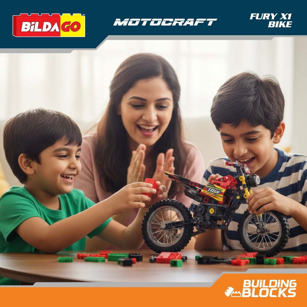 Motocraft - Fury X1 - Pull Back Bike (483 PCS)