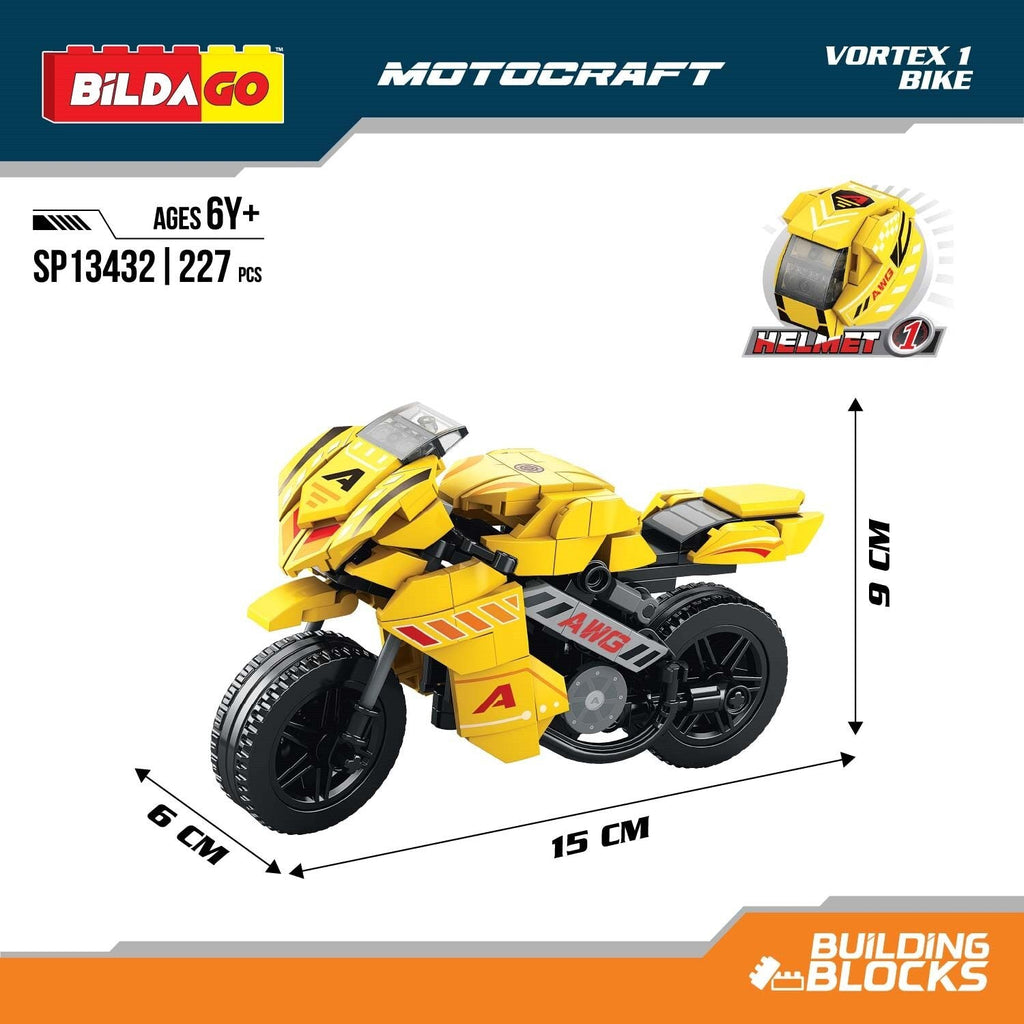 Motocraft - Vortex 1 Bike with Helmet (227 PCS)