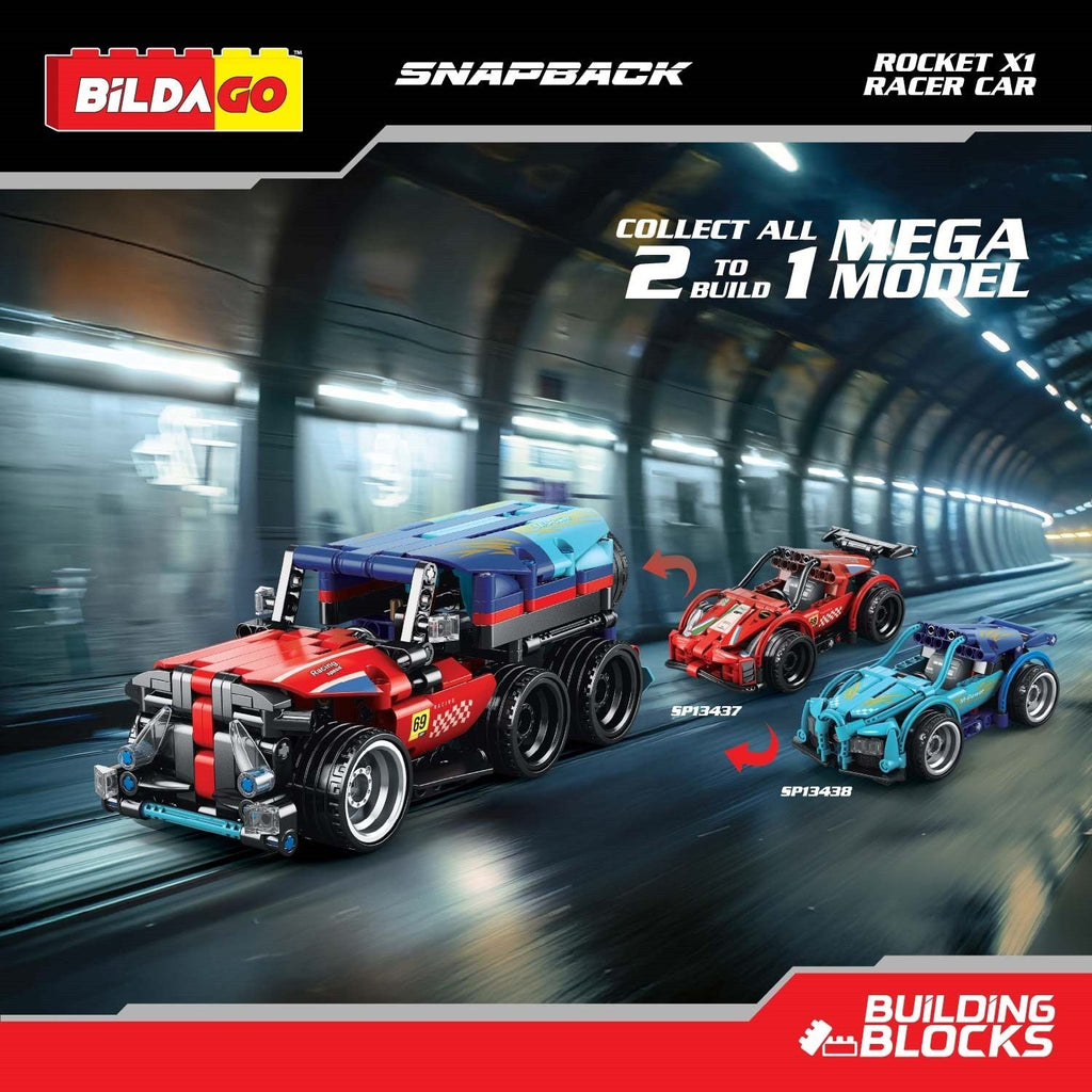 Snapback Racers - Rocket X1 - Pull back Racer Car