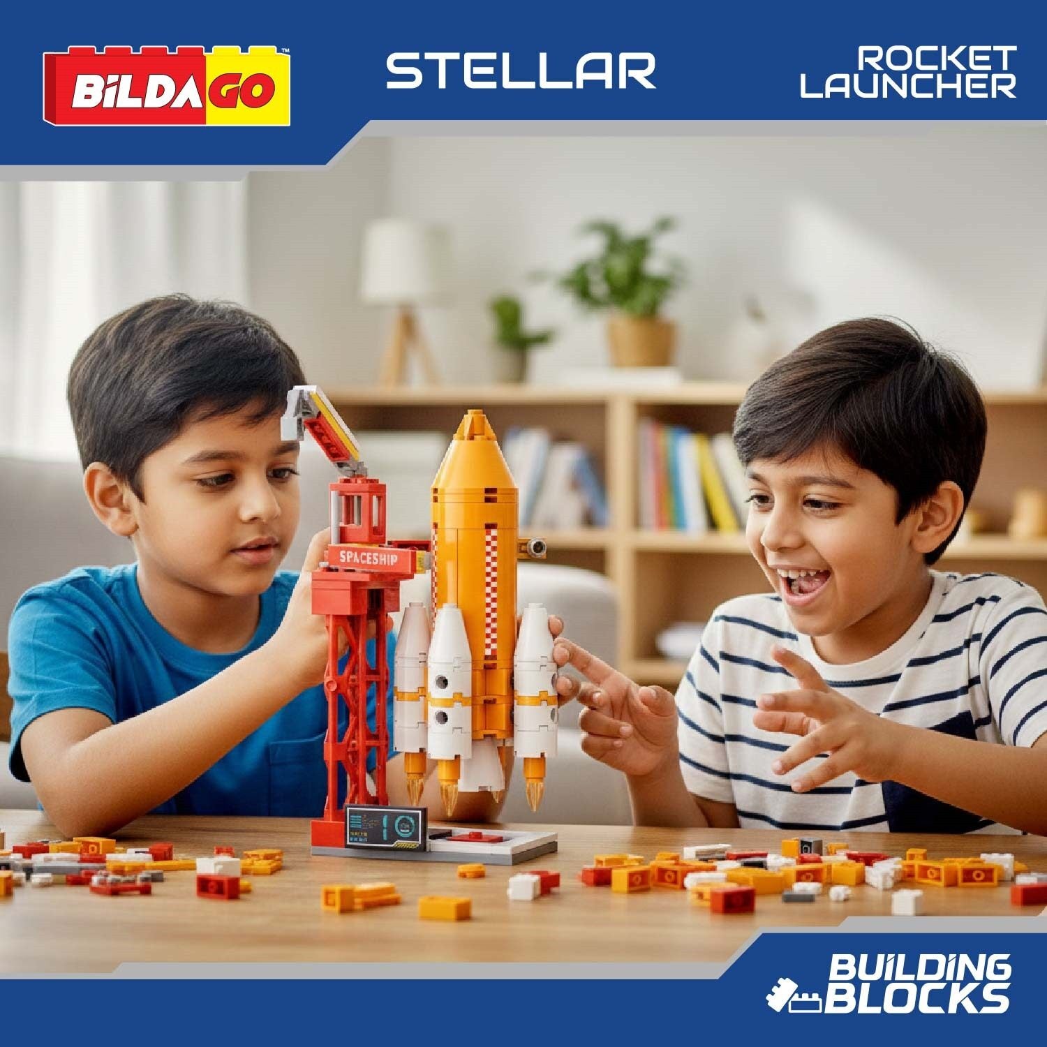 Stellar - Rocket Launcher (SP13427)- 3-in-1 Model (98 PCS) – Bildago