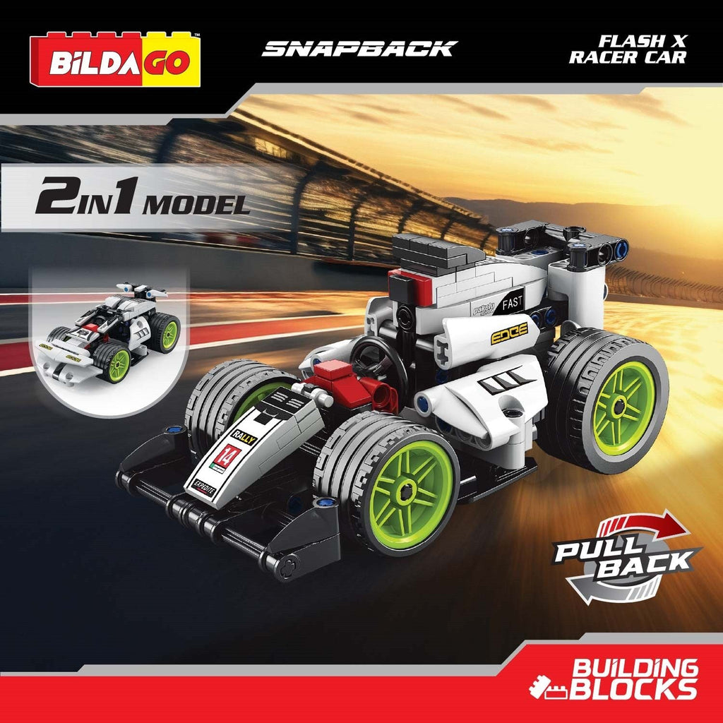 Snapback Racers - Flash X - Pull back Racer Car (198 PCS)