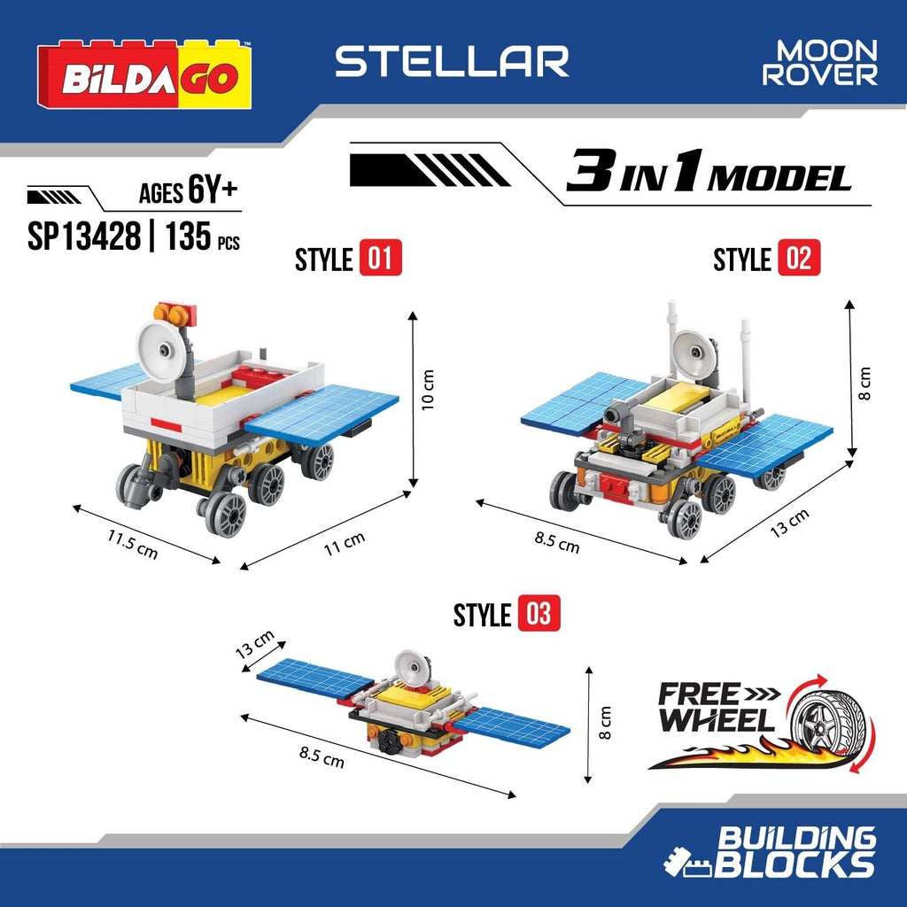 Stellar - Moon Rover - 3-in-1 Model (135 PCS)