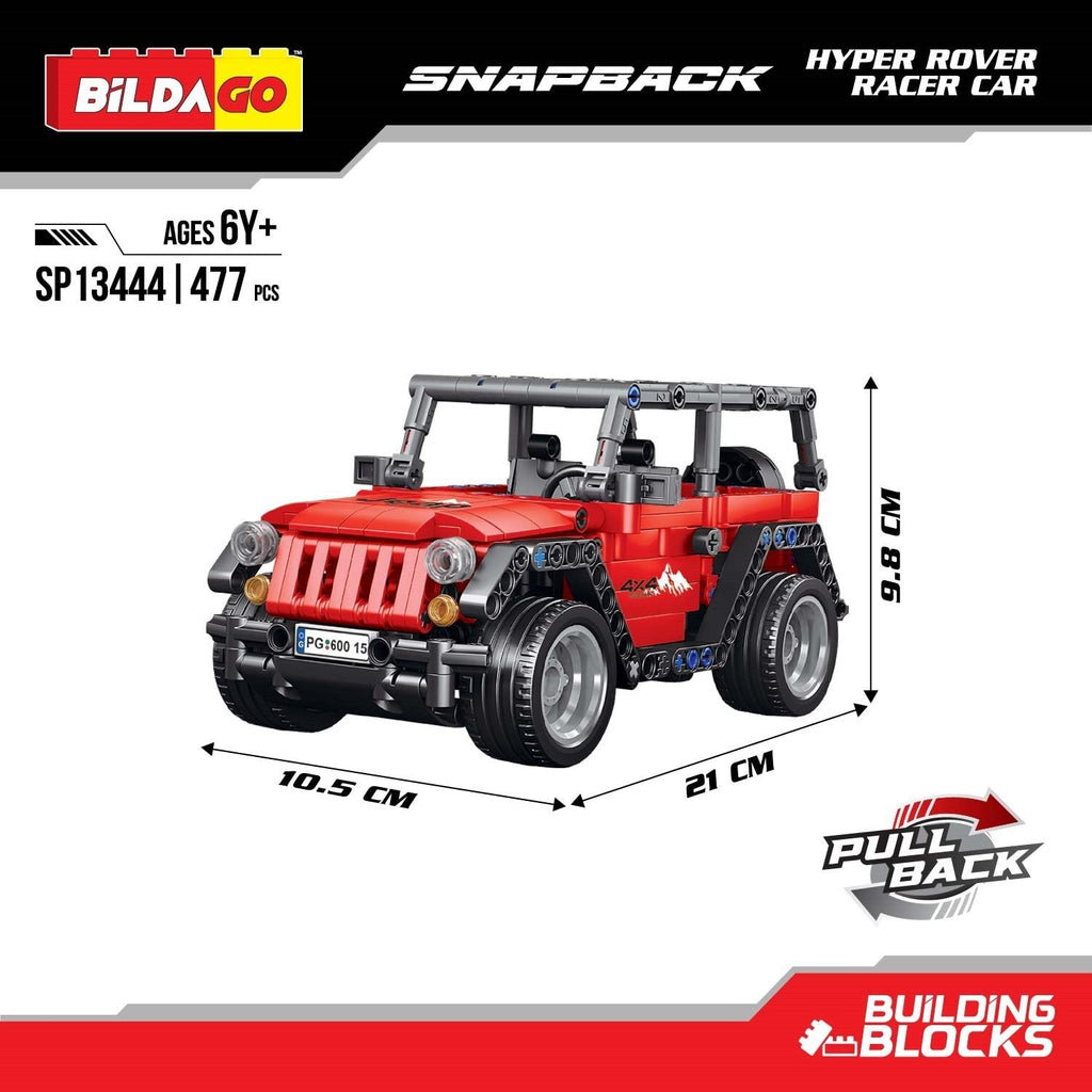 Snapback Racers - Hyper Rover - Pull back Racer Car